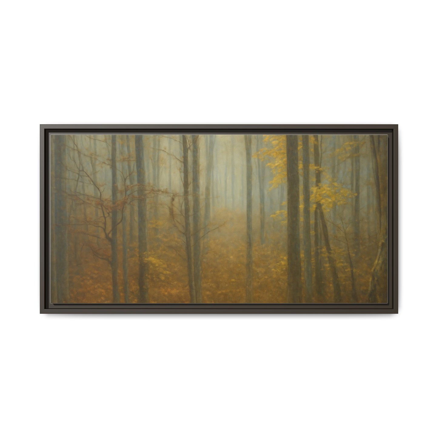Framed Matte Canvas Art | Serenity in the Forest | Nature Wall Decor, Home Gallery, Cozy Living Room, Gift for Nature Lovers