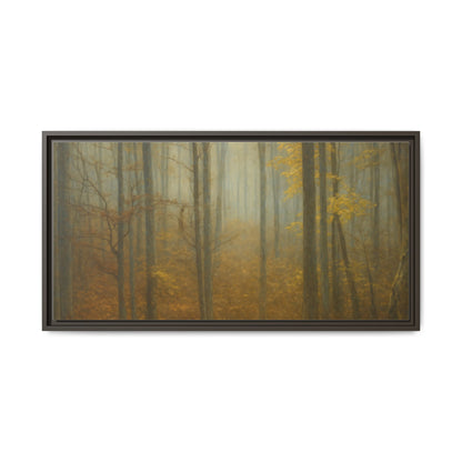 Framed Matte Canvas Art | Serenity in the Forest | Nature Wall Decor, Home Gallery, Cozy Living Room, Gift for Nature Lovers