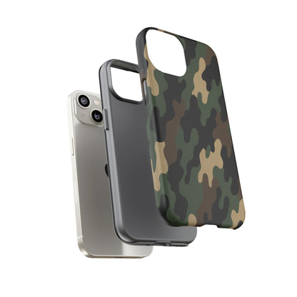 Camouflage Phone Case, Tough Cases, Military Style, Unique Phone Accessories, Gift for Him, Durable Phone Cover