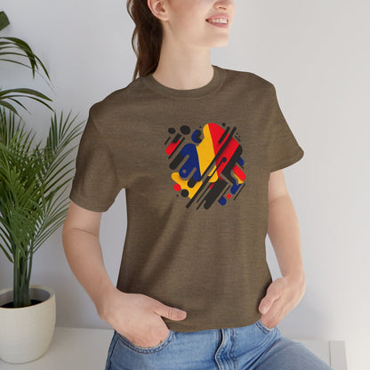 Artistic Heart Unisex Jersey Tee - Vibrant Graphic Tee, Casual Wear, Gift for Art Lovers, Birthday Surprise, Everyday Comfort