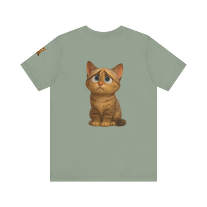 Adorable Cat Graphic Tee, Cute Pet Lover Shirt, Animal Lover Gift, Funny Cat Apparel, Birthday, Christmas, Everyday Use - product image