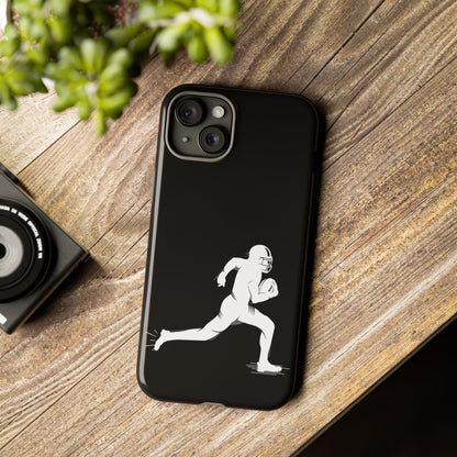 Football Player Phone Case, Tough Cases, Sports Phone Cover, Gift for Athletes, iPhone & Samsung Accessories, Running Player Design