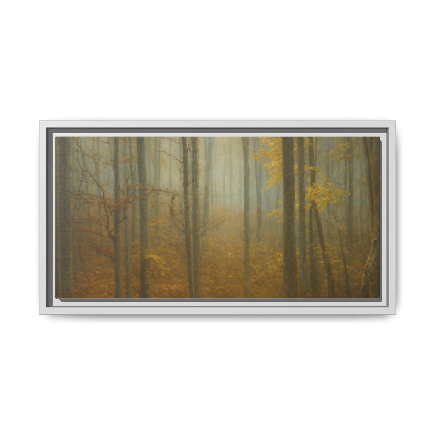 Framed Matte Canvas Art | Serenity in the Forest | Nature Wall Decor, Home Gallery, Cozy Living Room, Gift for Nature Lovers