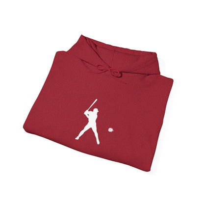 Sporty Unisex Baseball Hooded Sweatshirt, Casual Hoodie for Athletes, Perfect for Gifts, Comfy Streetwear, Ideal for Sports Events, Personal Use