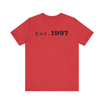 Vintage Est. 1997 Unisex Tee, Gift for Birthdays, Celebrations, Casual Wear, Retro Fashion, Cool Graphic T-Shirt