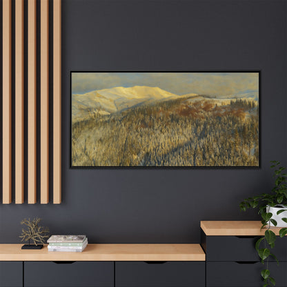 Framed Mountain Canvas Art, Perfect for Home Decor, Nature Wall Art, Gift for Nature Lovers, Cozy Atmosphere