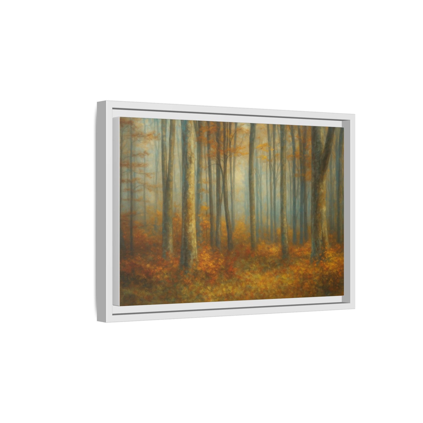 Autumn Forest Canvas Art, Framed Wall Decor, Rustic Home Decor, Nature Artwork, Gift for Nature Lovers