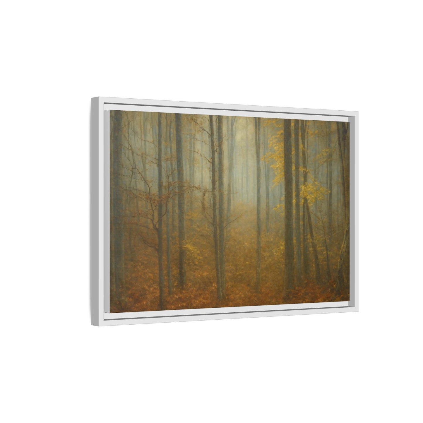 Framed Matte Canvas Art | Serenity in the Forest | Nature Wall Decor, Home Gallery, Cozy Living Room, Gift for Nature Lovers