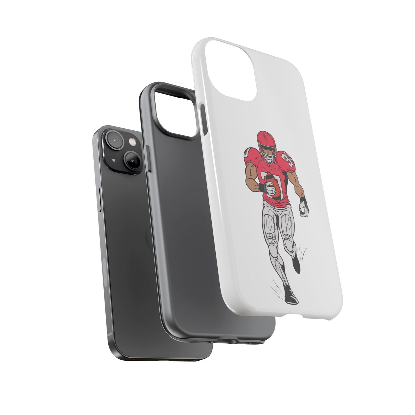 Football Player Tough Case, Sports Phone Cover, Athlete Gift, Tough Phone Case, Fall Sports, Football Lover's Accessory