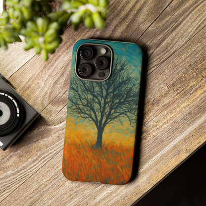 Artistic Phone Case with Tree Design, Nature Lover Gift, Unique Phone Cover, Holiday Present, Eco-friendly Tech Accessories