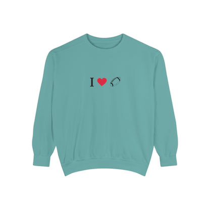 Unisex Sweatshirt, I love Football, Cozy, Perfect for Everyday Wear, Gift Idea for Friends, Couples, and Special Occasions