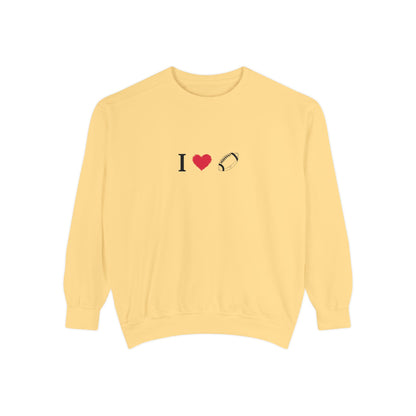 Unisex Sweatshirt, I love Football, Cozy, Perfect for Everyday Wear, Gift Idea for Friends, Couples, and Special Occasions