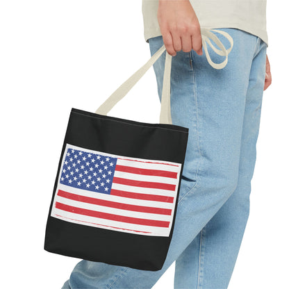 Patriotic Tote Bag, American Flag Carryall, Beach Bag, Reusable Shopping Tote, Independence Day Gift