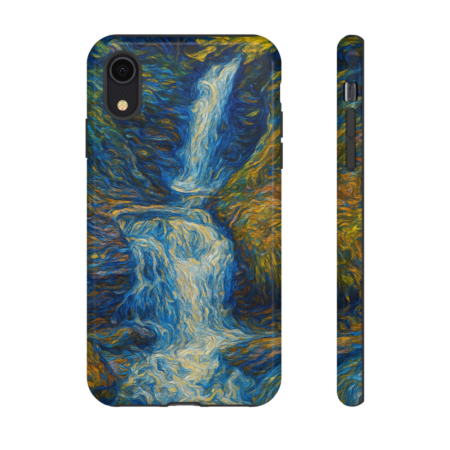 Artistic Phone Case - Waterfall Design, Unique Gift, Phone Accessory, Nature Lover, Original Artwork