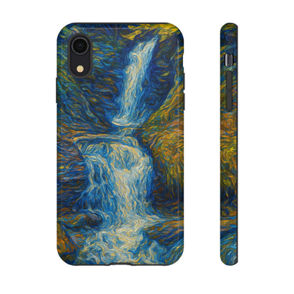 Artistic Phone Case - Waterfall Design, Unique Gift, Phone Accessory, Nature Lover, Original Artwork