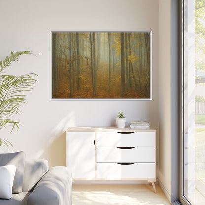 Framed Matte Canvas Art | Serenity in the Forest | Nature Wall Decor, Home Gallery, Cozy Living Room, Gift for Nature Lovers