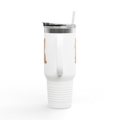 Cute Cat Insulated Travel Mug, Perfect for Pet Lovers, 40oz Coffee Cup, Travel Tumbler, Gift for Cat Lovers, Customizable Mug