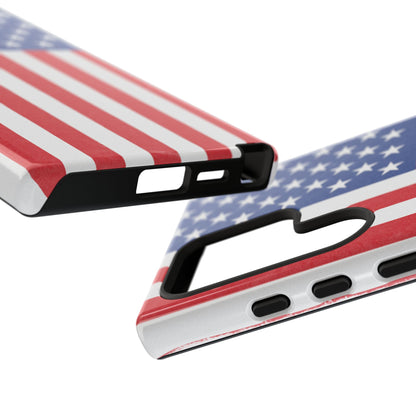 Patriotic Phone Case - Tough Cases for Veterans, USA Lovers, Independence Day, Memorial Day, Flag Design