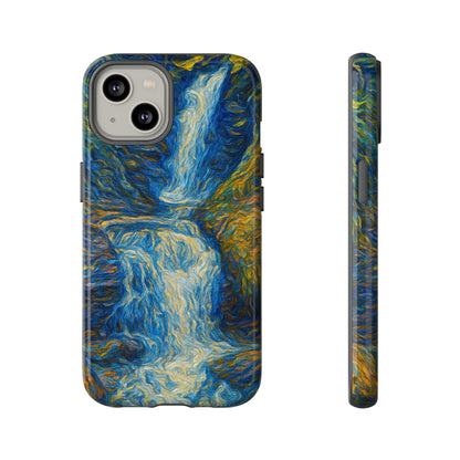 Artistic Phone Case - Waterfall Design, Unique Gift, Phone Accessory, Nature Lover, Original Artwork