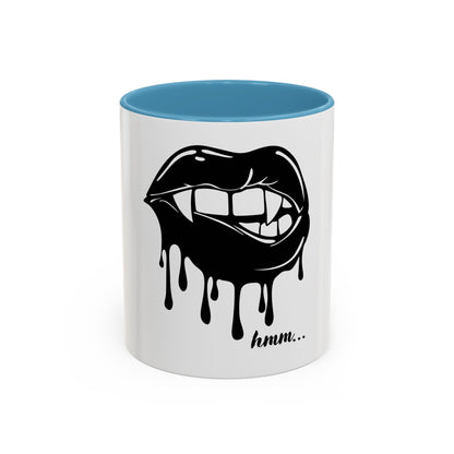 Vampire Lip Accent Coffee Mug - 11oz & 15oz - Unique Halloween Gift