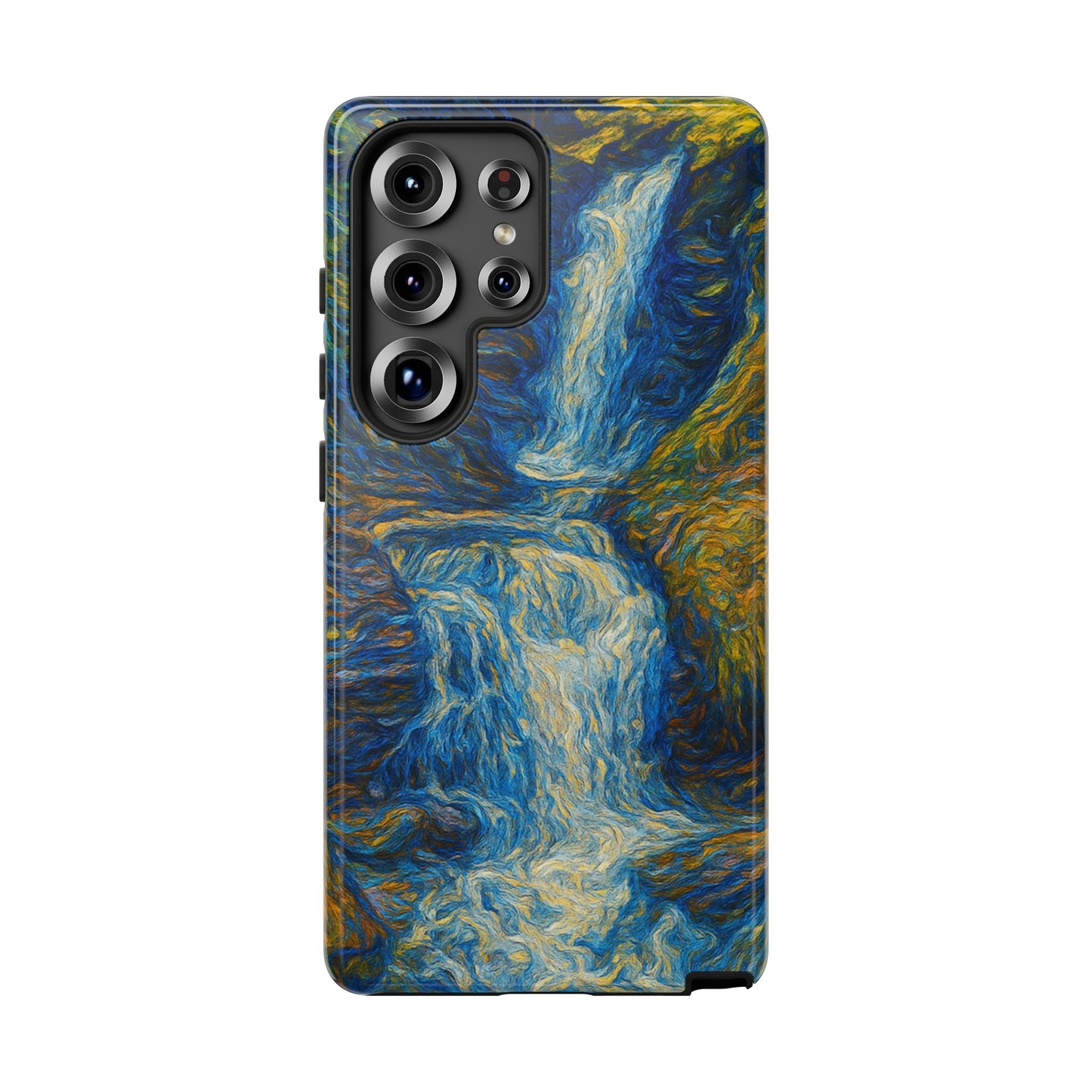 Artistic Phone Case - Waterfall Design, Unique Gift, Phone Accessory, Nature Lover, Original Artwork