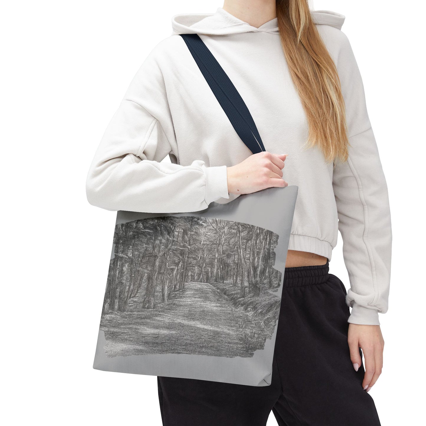 Scenic Path Tote Bag, Reversible Tote, Eco-Friendly Shopper, Outdoor Adventure Bag, Gift for Nature Lovers, Stylish Carryall