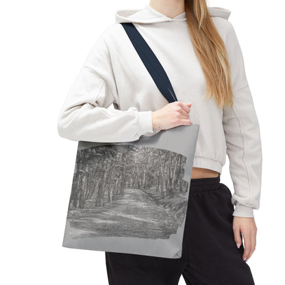 Scenic Path Tote Bag, Reversible Tote, Eco-Friendly Shopper, Outdoor Adventure Bag, Gift for Nature Lovers, Stylish Carryall