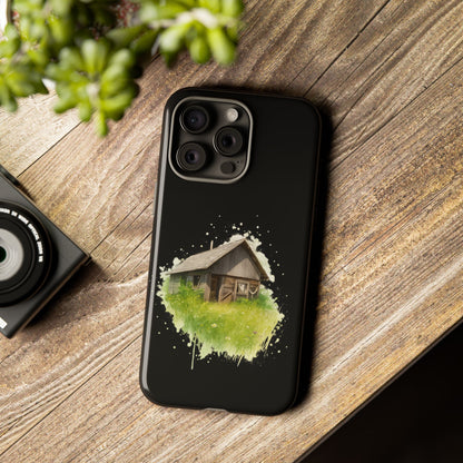Rustic Farmhouse Phone Case, Cute Cottage Design, Tough Cases for Nature Lovers, Eco-Friendly Gift, Customizable Tech Accessories