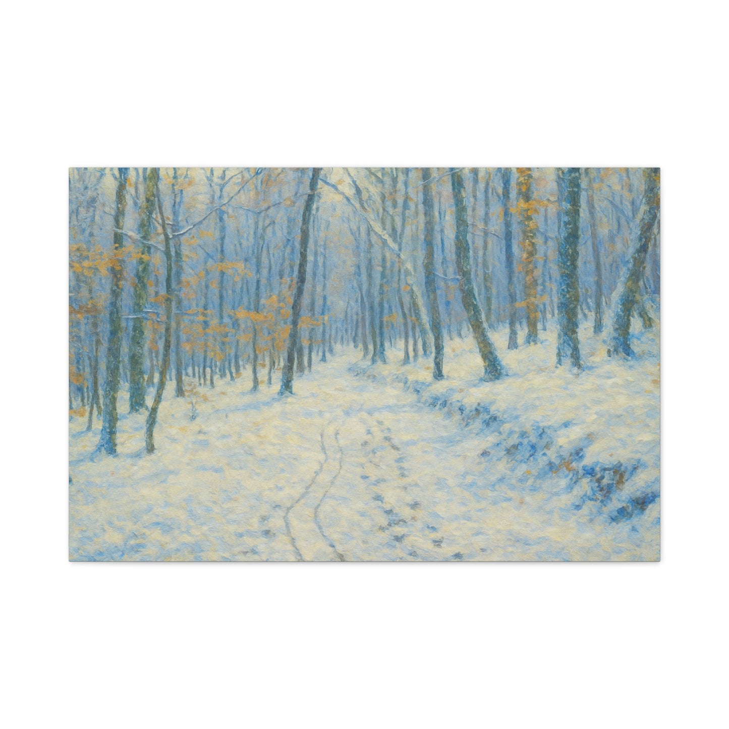 Winter Wonderland Canvas Art, Stretched Canvas Wall Decor, Home Decor, Art for Living Room, Gift for Nature Lovers, Cozy Winter Vibes