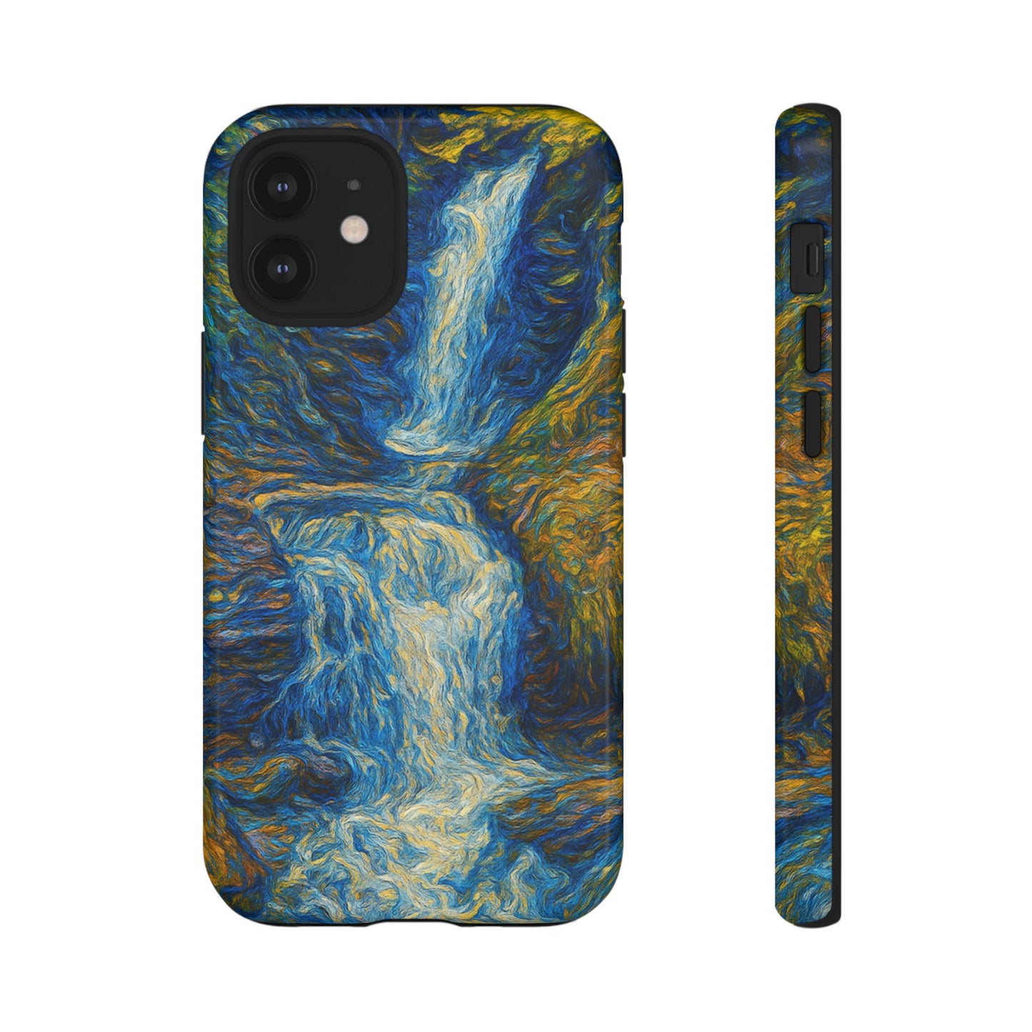 Artistic Phone Case - Waterfall Design, Unique Gift, Phone Accessory, Nature Lover, Original Artwork