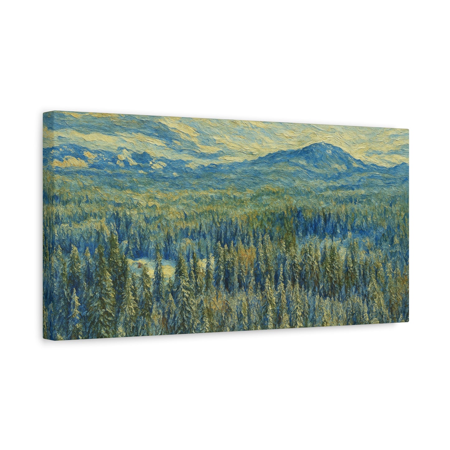 Scenic Landscape Canvas Print, Rustic Home Decor, Wall Art for Nature Lovers, Gift for Art Enthusiasts, Serene Forest Artwork