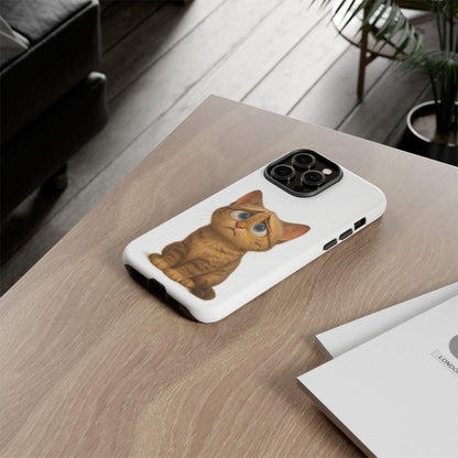 Cute Cat Phone Case, Funny Kitty Case, Animal Lover Gift, Cat Lover Accessory, Unique Cat Design Case, Pet Mom Gift