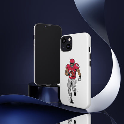 Football Player Tough Case, Sports Phone Cover, Athlete Gift, Tough Phone Case, Fall Sports, Football Lover's Accessory