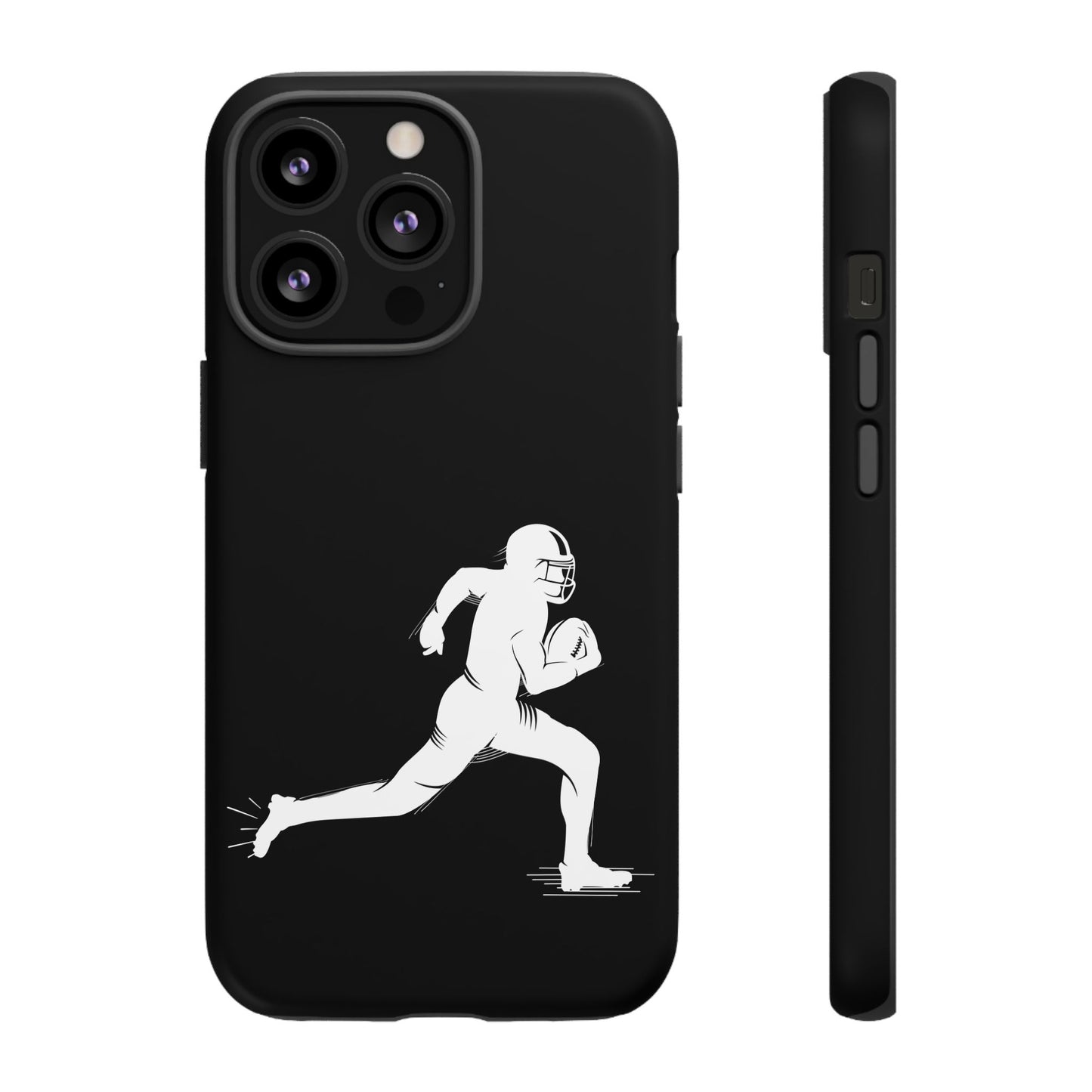 Football Player Phone Case, Tough Cases, Sports Phone Cover, Gift for Athletes, iPhone & Samsung Accessories, Running Player Design