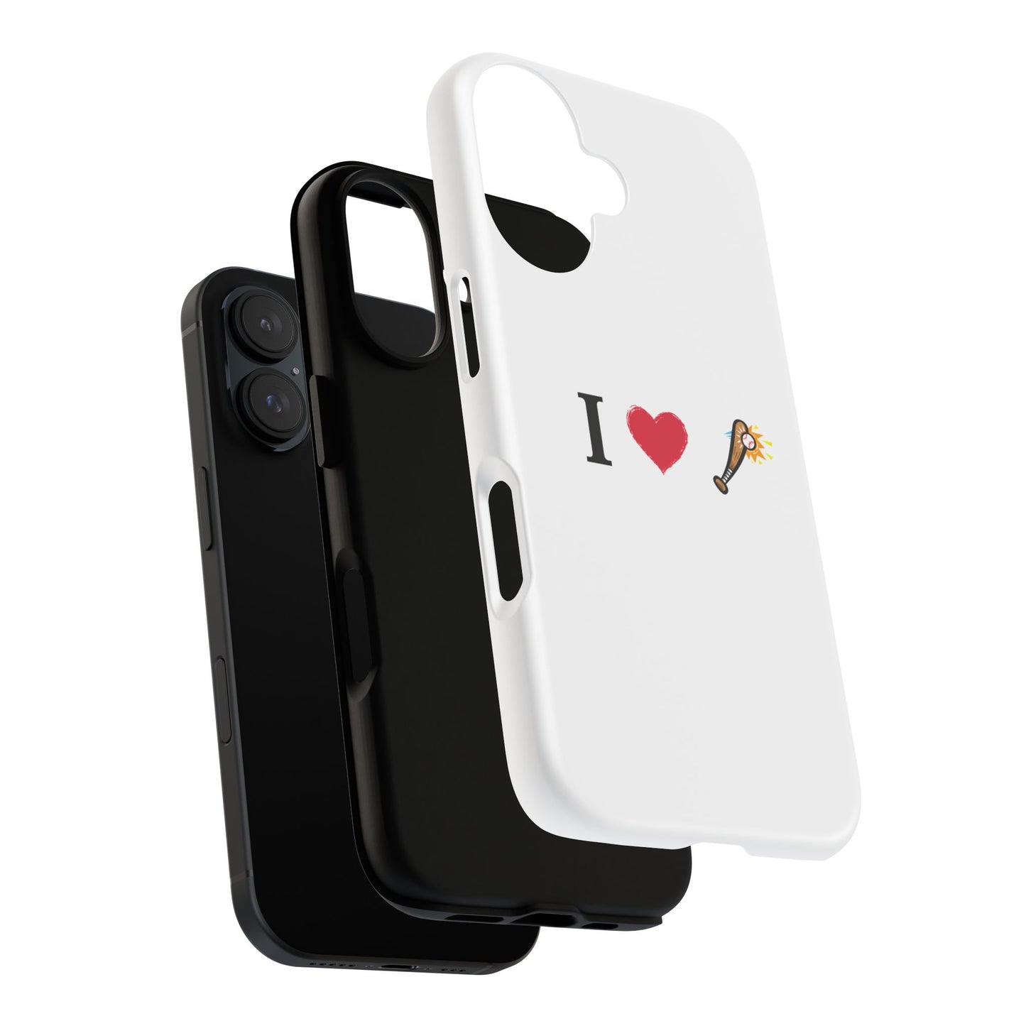 I Love Baseball Vibe Phone Case - Tough Cases for Sports Lovers, Gifts for Athletes, Fun Accessories, iPhone and Android Compatible