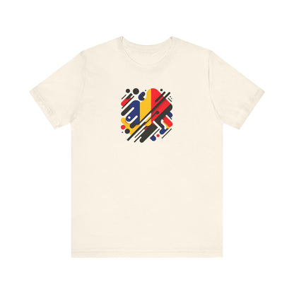 Artistic Heart Unisex Jersey Tee - Vibrant Graphic Tee, Casual Wear, Gift for Art Lovers, Birthday Surprise, Everyday Comfort