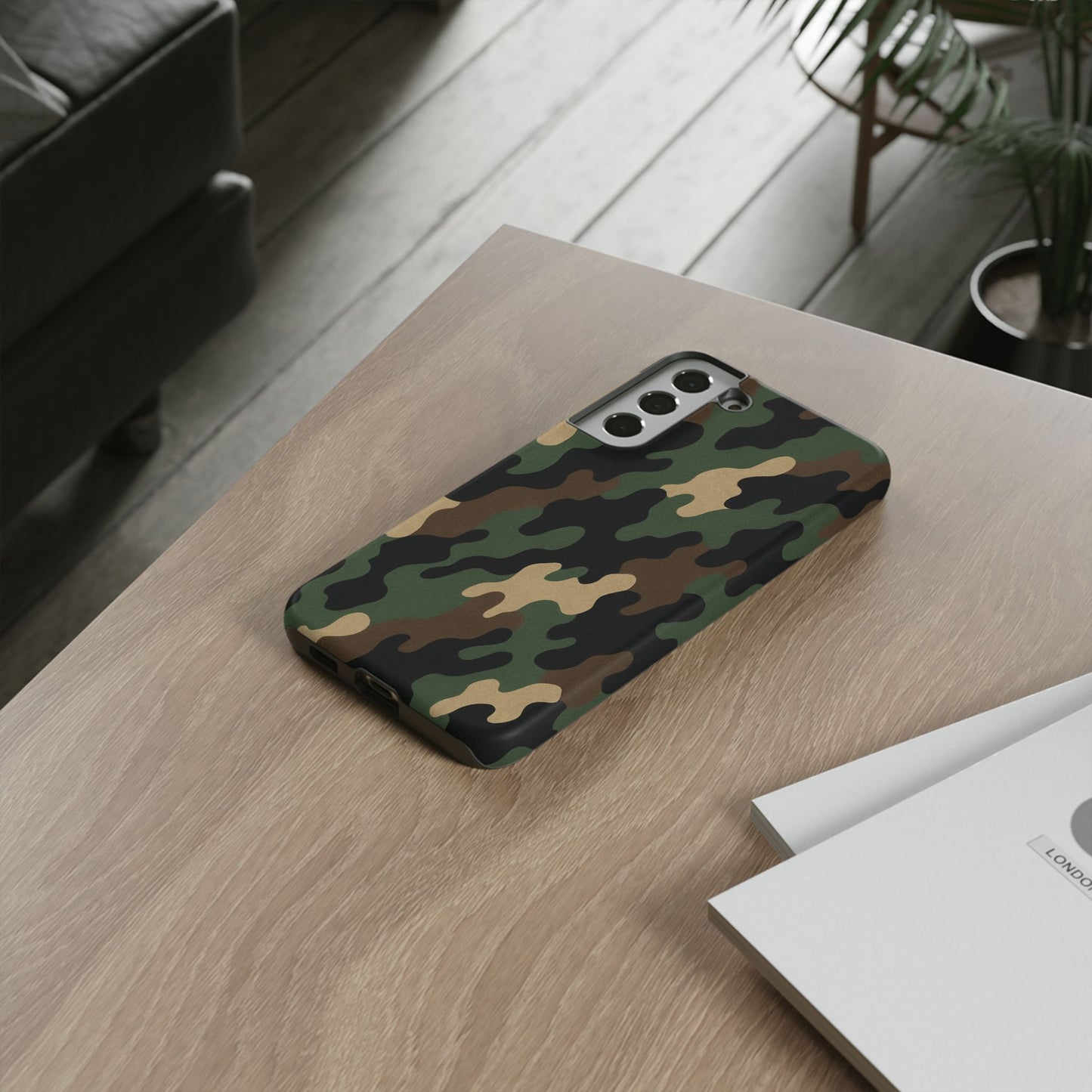 Camouflage Phone Case, Tough Cases, Military Style, Unique Phone Accessories, Gift for Him, Durable Phone Cover