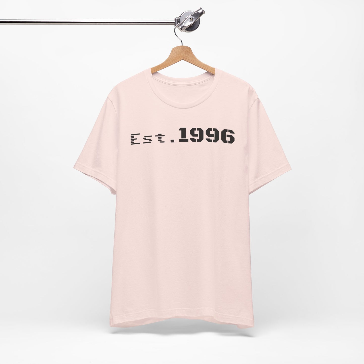 Unisex Jersey Tee - 'Est. 1996' Graphic Shirt, Birthday Gift, Casual Wear, Vintage Style, Retro Fashion, Gift for Him/Her