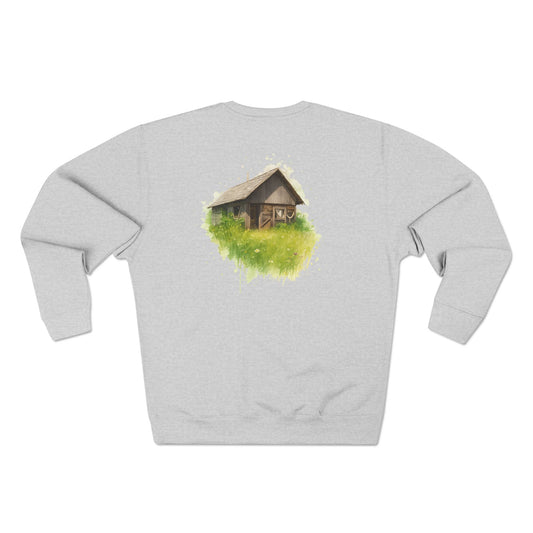 Cozy Art Print Crewneck Sweatshirt: Nature Lover, Graphic Sweater, Unique Gift, Home Decor Apparel, Casual Style - product image