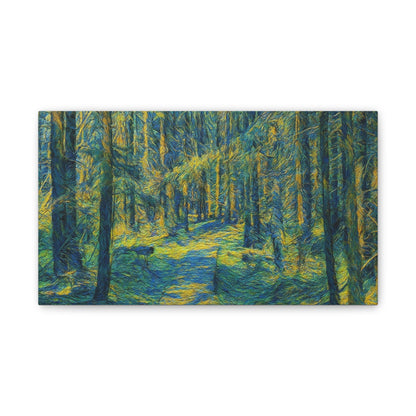 Canvas Art Print, Forest Path Painting, Nature Decor, Wall Art, Gift for Nature Lovers, Home Decor Inspiration