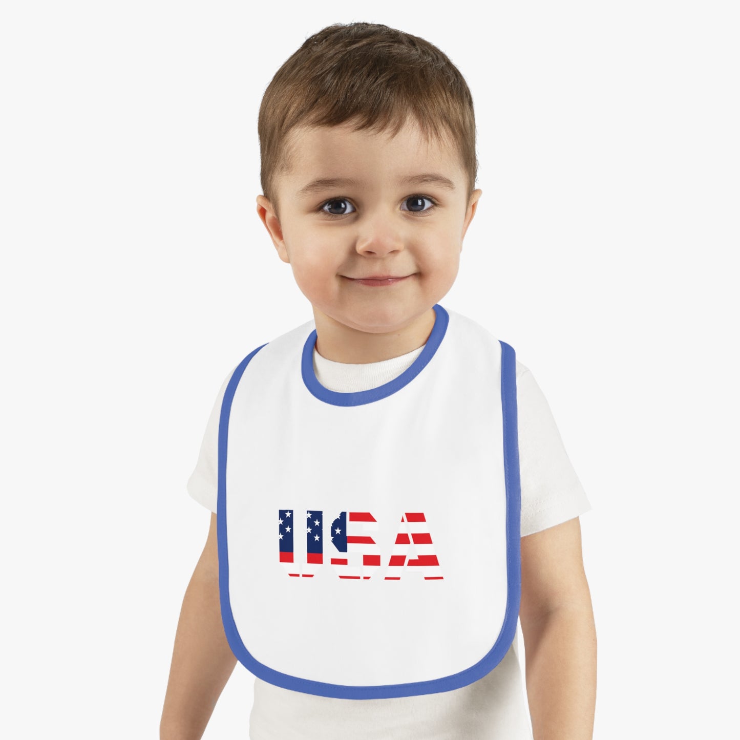 USA Bib for Babies, Americana Baby Bib, Infant Dining Essential, Gift for New Parents, Baby Shower, Fourth of July