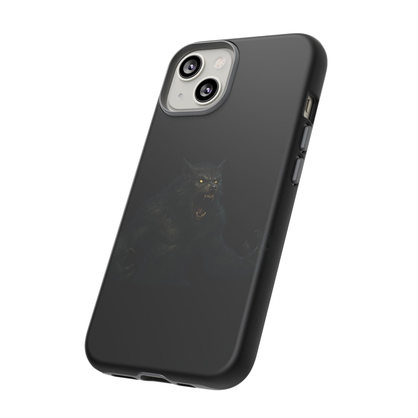 Werewolf Phone Case, Tough Cases, Black Panther Design, Gift for Animal Lovers, Phone Accessories, Fierce Phone Protection