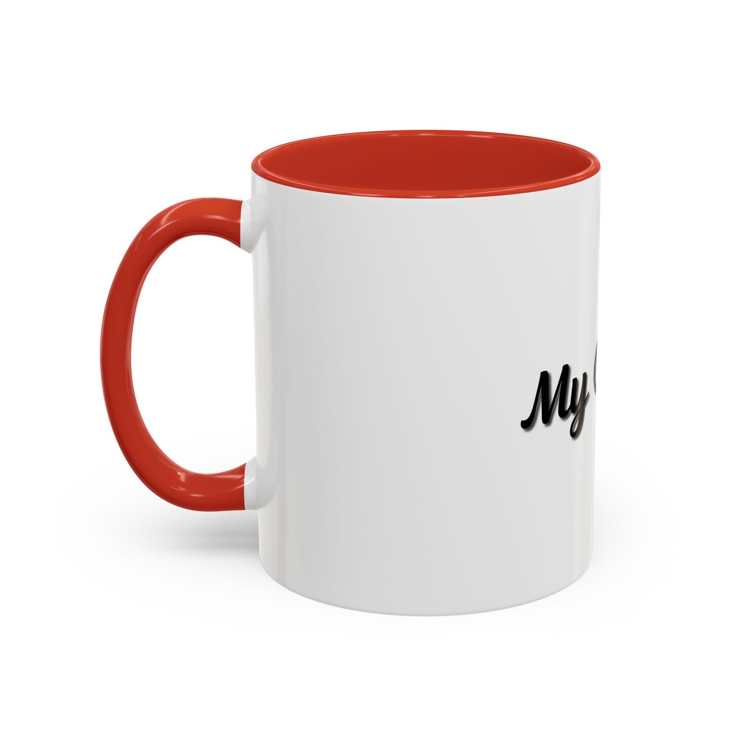 Personalized My Coffee Accent Mug - 11oz & 15oz Coffee Cups for Coffee Lovers