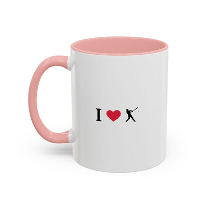 Baseball Love Accent Coffee Mug – Perfect Gift for Sports Fans, Home or Office Use, Great for Birthdays, Anniversaries, and Holidays
