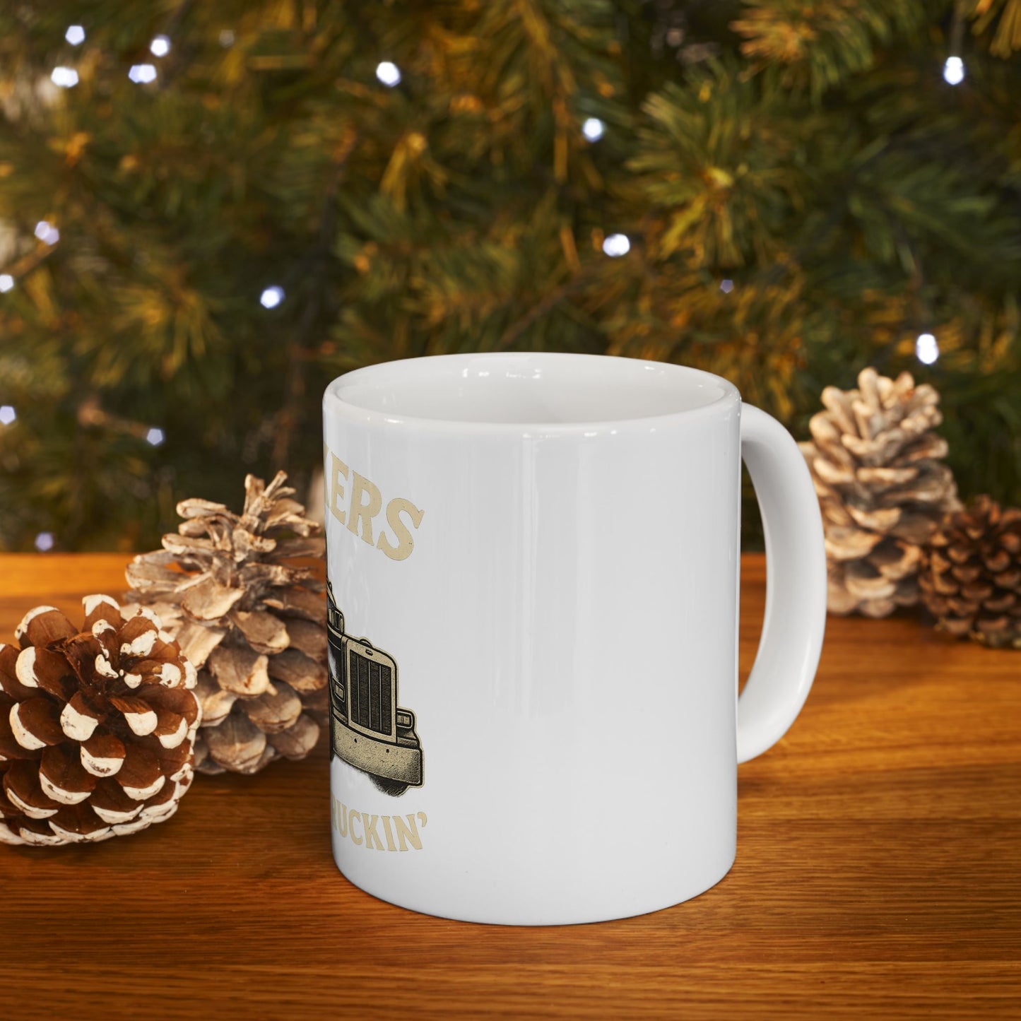 Truckers Keep on Truckin' Ceramic Mug, Coffee Cup for Truck Drivers, Gift for Road Trip Lovers, Travel Mug for Father's Day, Unique [...]
