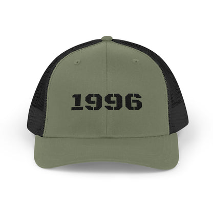 Vintage 1996 Snapback Trucker Cap, Retro Hat, Birthday Gift, Cool Dad Cap, Summer Accessory, Casual Streetwear