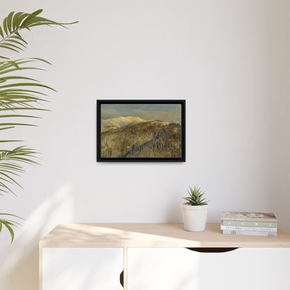 Framed Mountain Canvas Art, Perfect for Home Decor, Nature Wall Art, Gift for Nature Lovers, Cozy Atmosphere