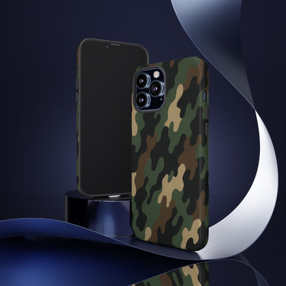 Camouflage Phone Case, Tough Cases, Military Style, Unique Phone Accessories, Gift for Him, Durable Phone Cover