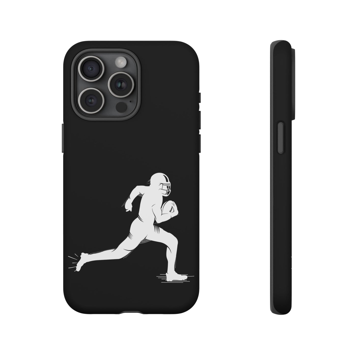 Football Player Phone Case, Tough Cases, Sports Phone Cover, Gift for Athletes, iPhone & Samsung Accessories, Running Player Design