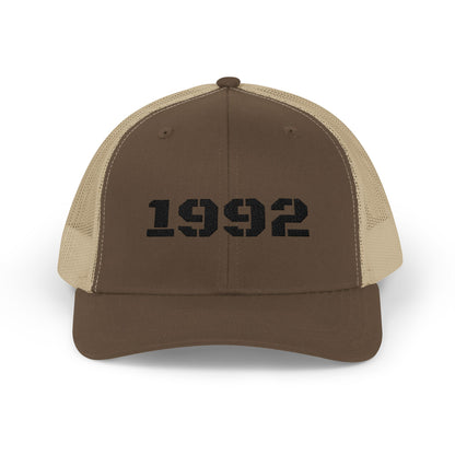 Vintage Year 1992 Snapback Trucker Cap, Retro Hat, Birthday Gift, Casual Wear, Personalized Cap, Unisex Accessory - product image